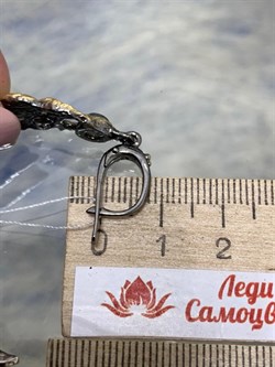 *Серьги Лабрадор Мадагаскар АРТ 60782-2 (ВЕС 5,99 Г) - фото 218567