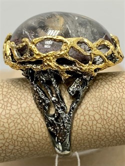 *Кольцо р.18 Лодолит Кварц Аквариум Бразилия АРТ 53610 (ВЕС 15,91 Г) - фото 218647 *Кольцо р.18 Лодолит Кварц Аквариум Бразилия АРТ 53610 (ВЕС 15,91 Г) - фото 218647