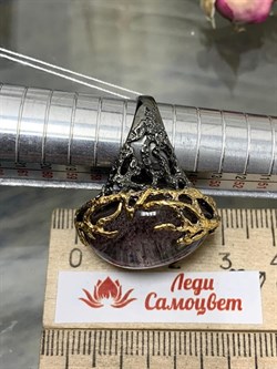 *Кольцо р.18 Лодолит Кварц Аквариум Бразилия АРТ 53610 (ВЕС 15,91 Г) - фото 218653 *Кольцо р.18 Лодолит Кварц Аквариум Бразилия АРТ 53610 (ВЕС 15,91 Г) - фото 218653