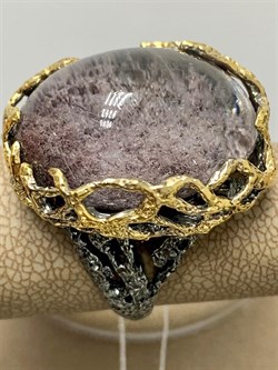 *Кольцо р.18 Лодолит Кварц Аквариум Бразилия АРТ 53610 (ВЕС 15,91 Г) - фото 218654 *Кольцо р.18 Лодолит Кварц Аквариум Бразилия АРТ 53610 (ВЕС 15,91 Г) - фото 218654