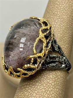 *Кольцо р.18 Лодолит Кварц Аквариум Бразилия АРТ 53610 (ВЕС 15,91 Г) - фото 218655 *Кольцо р.18 Лодолит Кварц Аквариум Бразилия АРТ 53610 (ВЕС 15,91 Г) - фото 218655