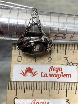 *Кольцо р.18,5 Лодолит Кварц Аквариум Бразилия АРТ 50214 Вес 7,91 г - фото 218662