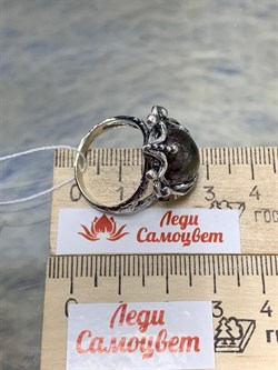 *Кольцо р.18,5 Лодолит Кварц Аквариум Бразилия АРТ 50214 Вес 7,91 г - фото 218665