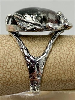 *Кольцо р.18,5 Лодолит Кварц Аквариум Бразилия АРТ 50214 Вес 7,91 г - фото 218666