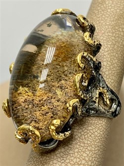 *Кольцо р.19 Лодолит Кварц Аквариум Бразилия АРТ 53388 (ВЕС 34,76 Г) - фото 218718 *Кольцо р.19 Лодолит Кварц Аквариум Бразилия АРТ 53388 (ВЕС 34,76 Г) - фото 218718