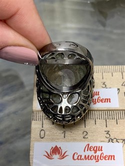 *Кольцо р.19,5 Лодолит Кварц Аквариум Бразилия АРТ 52774 (ВЕС 35,98 Г) - фото 218725 *Кольцо р.19,5 Лодолит Кварц Аквариум Бразилия АРТ 52774 (ВЕС 35,98 Г) - фото 218725