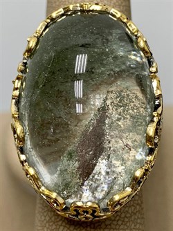 *Кольцо р.19,5 Лодолит Кварц Аквариум Бразилия АРТ 52774 (ВЕС 35,98 Г) - фото 218733 *Кольцо р.19,5 Лодолит Кварц Аквариум Бразилия АРТ 52774 (ВЕС 35,98 Г) - фото 218733