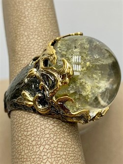 *Кольцо р.19,5 Лодолит Кварц Аквариум Бразилия АРТ 53381 (ВЕС 25,95 Г) - фото 218742 *Кольцо р.19,5 Лодолит Кварц Аквариум Бразилия АРТ 53381 (ВЕС 25,95 Г) - фото 218742