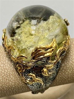 *Кольцо р.19,5 Лодолит Кварц Аквариум Бразилия АРТ 53381 (ВЕС 25,95 Г) - фото 218745 *Кольцо р.19,5 Лодолит Кварц Аквариум Бразилия АРТ 53381 (ВЕС 25,95 Г) - фото 218745