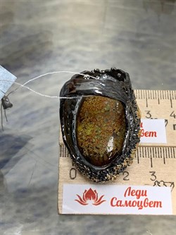 *Кольцо р.19,5 Лодолит Кварц Аквариум Бразилия АРТ 54016 (ВЕС  43,99 Г) - фото 218755 *Кольцо р.19,5 Лодолит Кварц Аквариум Бразилия АРТ 54016 (ВЕС  43,99 Г) - фото 218755