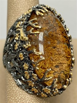 *Кольцо р.19,5 Лодолит Кварц Аквариум Бразилия АРТ 54016 (ВЕС  43,99 Г) - фото 218758 *Кольцо р.19,5 Лодолит Кварц Аквариум Бразилия АРТ 54016 (ВЕС  43,99 Г) - фото 218758