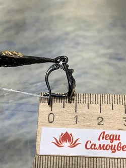 *Серьги Цитрин Бразилия АРТ 60393 ВЕС 13,15 Г - фото 218910