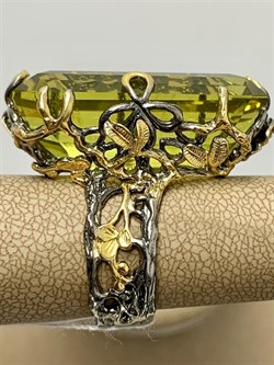 *Кольцо р.18 Цитрин Бразилия АРТ 44771 ВЕС 21,18 Г - фото 218942