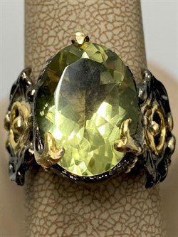 *Кольцо р.18 Цитрин Бразилия  АРТ 64386 ВЕС 10,54 Г - фото 219005