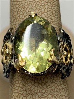 *Кольцо р.18 Цитрин Бразилия  АРТ 64386 ВЕС 10,54 Г - фото 219009