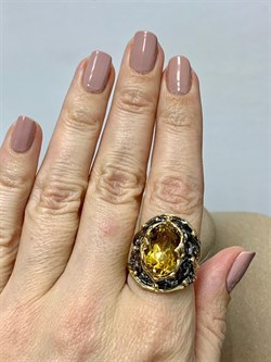 *Кольцо р.18,5 Цитрин Бразилия АРТ 59638 ВЕС 8,54 Г - фото 219089 *Кольцо р.18,5 Цитрин Бразилия АРТ 59638 ВЕС 8,54 Г - фото 219089