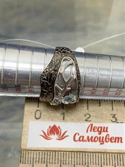 *Кольцо р.18 Голубой Топаз арт. К625-5978Т-990 вес 4 г - фото 219218 *Кольцо р.18 Голубой Топаз арт. К625-5978Т-990 вес 4 г - фото 219218