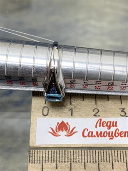 *Кольцо р.17,5 Голубой Топаз арт. К625-5843ТСФ-879 вес 1,82 г - фото 219332 *Кольцо р.17,5 Голубой Топаз арт. К625-5843ТСФ-879 вес 1,82 г - фото 219332