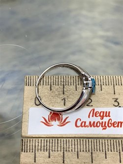 *Кольцо р.17,5 Голубой Топаз арт. К625-5843ТСФ-879 вес 1,82 г - фото 219335 *Кольцо р.17,5 Голубой Топаз арт. К625-5843ТСФ-879 вес 1,82 г - фото 219335