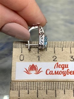 *Серьги Голубой Топаз арт. С620-783Т-975 вес 3,63 г - фото 219339 *Серьги Голубой Топаз арт. С620-783Т-975 вес 3,63 г - фото 219339