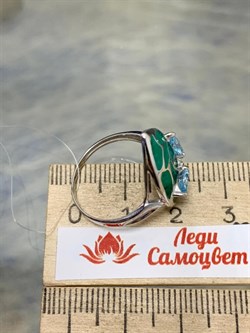 *Кольцо р.18 Микс Голубой Топаз Цитрин Эмаль арт. К6210-5379М1-855 вес 3,42 г - фото 219392 *Кольцо р.18 Микс Голубой Топаз Цитрин Эмаль арт. К6210-5379М1-855 вес 3,42 г - фото 219392