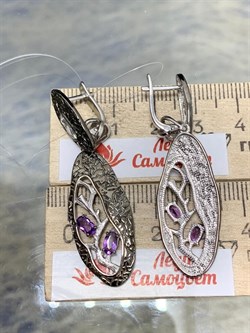 *Серьги Трансформеры Аметист арт. С625-5978Ам-531 вес 8,22 г - фото 219471 *Серьги Трансформеры Аметист арт. С625-5978Ам-531 вес 8,22 г - фото 219471