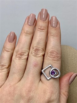 *Кольцо р.18 Аметист арт. К625-6059Ам-618 вес 2,26 г - фото 219477