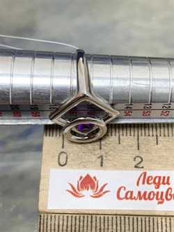*Кольцо р.18 Аметист арт. К625-6059Ам-618 вес 2,26 г - фото 219479