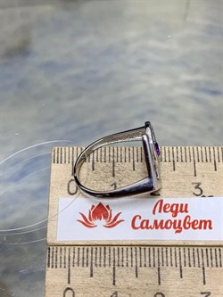 *Кольцо р.18 Аметист арт. К625-6059Ам-618 вес 2,26 г - фото 219480