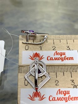 *Серьги Аметист арт. С625-6059Ам-625 вес 4,03 г - фото 219487 *Серьги Аметист арт. С625-6059Ам-625 вес 4,03 г - фото 219487