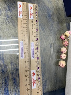 *Браслет р.20 Бесконечность Аметист арт. Бр620-003-20Ам-329 вес 5,18 г - фото 219512 *Браслет р.20 Бесконечность Аметист арт. Бр620-003-20Ам-329 вес 5,18 г - фото 219512