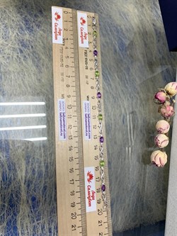 *Браслет р.20 Бесконечность Аметист Хризолит арт. Бр620-003-20М3-213 вес 5,40 г - фото 219534 *Браслет р.20 Бесконечность Аметист Хризолит арт. Бр620-003-20М3-213 вес 5,40 г - фото 219534