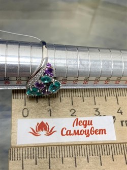 *Кольцо р.19 Аметист Микс арт. К620-4148М5-730 вес 2,66 г - фото 219582 *Кольцо р.19 Аметист Микс арт. К620-4148М5-730 вес 2,66 г - фото 219582