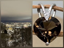 *Подвеска Сердце Дымчатый Кварц арт. П620-815ТР-379 вес 1,2 г - фото 219713 *Подвеска Сердце Дымчатый Кварц арт. П620-815ТР-379 вес 1,2 г - фото 219713