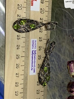 *Серьги Трансформеры Хризолит арт. С625-5977Хр-325 вес 8,85 г - фото 219800 *Серьги Трансформеры Хризолит арт. С625-5977Хр-325 вес 8,85 г - фото 219800