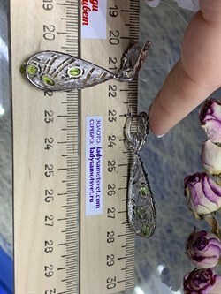 *Серьги Трансформеры Хризолит арт. С625-5977Хр-325 вес 8,85 г - фото 219801 *Серьги Трансформеры Хризолит арт. С625-5977Хр-325 вес 8,85 г - фото 219801