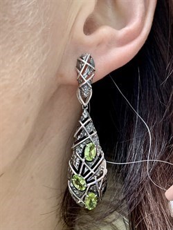 *Серьги Трансформеры Хризолит арт. С625-5977Хр-325 вес 8,85 г - фото 219809 *Серьги Трансформеры Хризолит арт. С625-5977Хр-325 вес 8,85 г - фото 219809