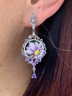 *Серьги Финифть Эмаль арт. С6312-5437М1-602 вес 8,68 г - фото 219882 *Серьги Финифть Эмаль арт. С6312-5437М1-602 вес 8,68 г - фото 219882