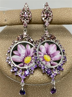 *Серьги Финифть Эмаль арт. С6312-5437М1-602 вес 8,68 г - фото 219887 *Серьги Финифть Эмаль арт. С6312-5437М1-602 вес 8,68 г - фото 219887