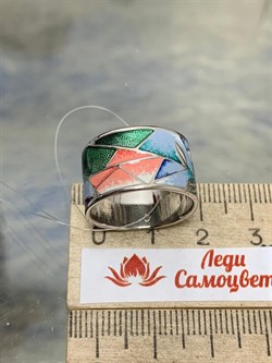 *Кольцо р.17,5 Эмаль арт. К6110-3334-180 вес 6,79 г - фото 219894 *Кольцо р.17,5 Эмаль арт. К6110-3334-180 вес 6,79 г - фото 219894