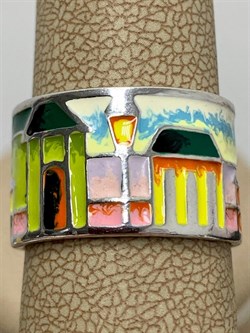 *Кольцо р.17 Эмаль арт. К6110-3332-718-718 вес 7,32 г - фото 219916