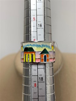 *Кольцо р.17 Эмаль арт. К6110-3332-718-718 вес 7,32 г - фото 219918