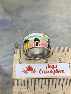 *Кольцо р.17 Эмаль арт. К6110-3332-718-718 вес 7,32 г - фото 219920