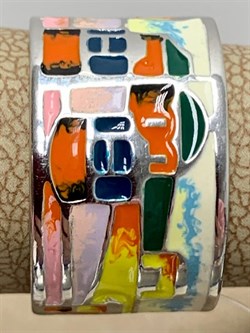 *Кольцо р.17 Эмаль арт. К6110-3332-718-718 вес 7,32 г - фото 219922