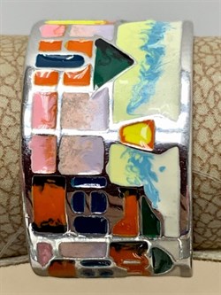 *Кольцо р.17 Эмаль арт. К6110-3332-718-718 вес 7,32 г - фото 219923