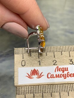 *Серьги Цитрин иск арт. С620-3461М40-710 вес 4,24 г - фото 219955 *Серьги Цитрин иск арт. С620-3461М40-710 вес 4,24 г - фото 219955