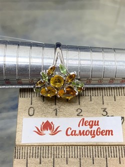*Кольцо р.17,5 Цитрин иск арт. К620-3461М40-958 вес 3,28 г - фото 219964