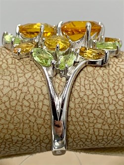 *Кольцо р.17,5 Цитрин иск арт. К620-3461М40-958 вес 3,28 г - фото 219968