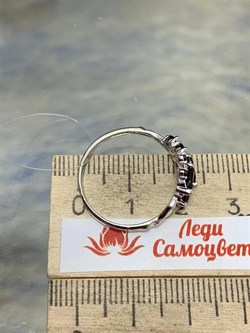 *Кольцо р.19 Гранат арт. К620-3527Гр-535 вес 1,78 г - фото 219992