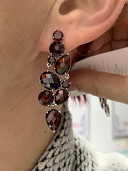 *Серьги Гранат арт. С620-1777Гр вес 10,04 г - фото 220040 *Серьги Гранат арт. С620-1777Гр вес 10,04 г - фото 220040